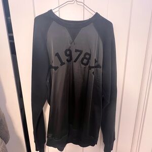 Diesel Black and Gray Crewneck Sweater